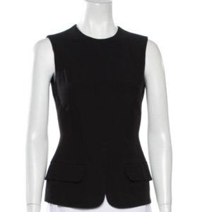ALEXANDER MCQUEEN Crew Neck Sleeveless Top
